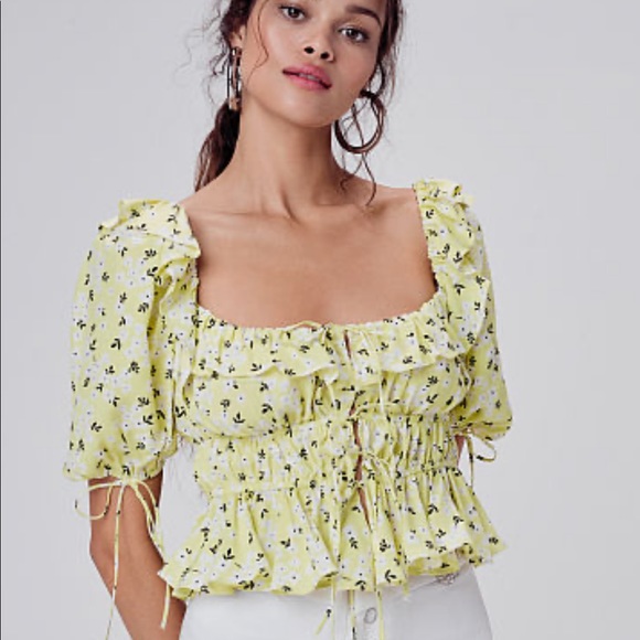 For Love And Lemons Tops - For Love and Lemons chrysanthemum crop top